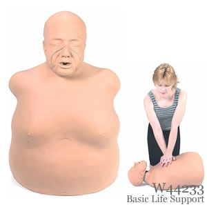 CPR（心肺蘇生）：肥満老人CPRトルソ