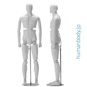 ユニバーサルジョイント仕様メンズボディマネキン「アレク」