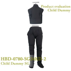 自転車用幼児座席評価用子どもダミー人形 24kg 耐久モデル（2分解型）　HBD-0780-SG24KD-2