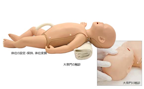 NCPRモデルの使用で新生児の基本的なケアとNCPRを安全に繰り返しトレーニングを行います。